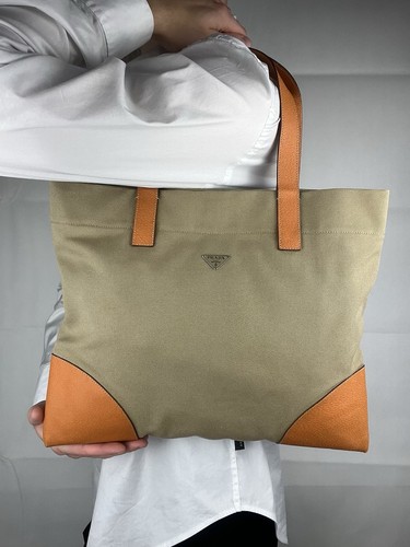 Vintage prada canvas tote - vintage, bag