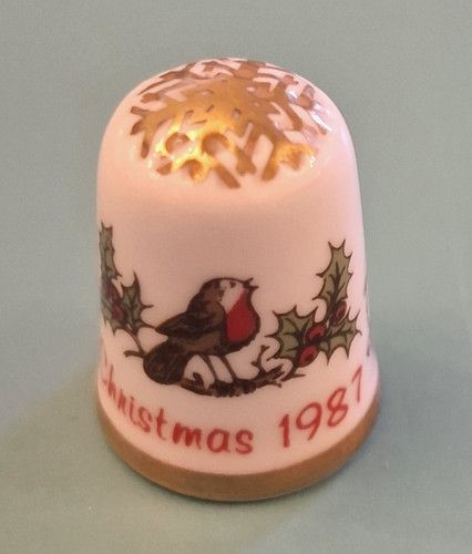 Caverswall bone china thimble