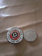 SHEFFIELD UNITED NORTHERN SOUL KEEP THE FAITH BADGE