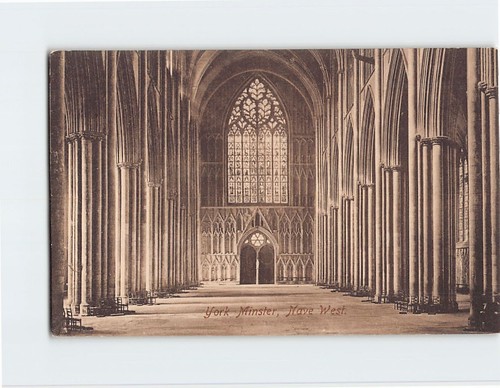 Postcard nave west - west, york