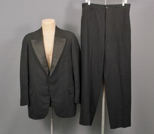 Men's VTG 20s-30s Black Button