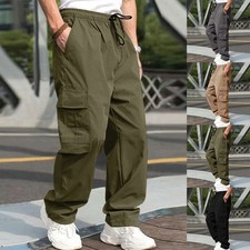 Mens Combat Cargo Pants Wide