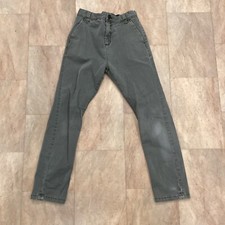 Next Boys Light Khaki Cotton Blend Chino Trousers Adjustable Waist Age 8 Years