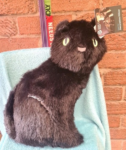 Halloween black cat plush - halloween,
