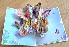 3Dpopup Butterflies flowers