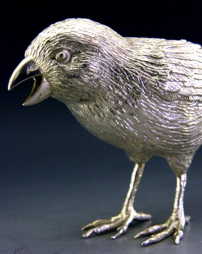 Life size sterling silver bird - life,