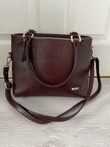 Motel burgundy crocodile - burgundy,