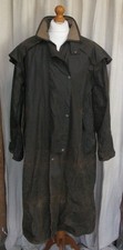 Driza-Bone Waxed full length long Coat Brown Size M Australian Riding Jacket