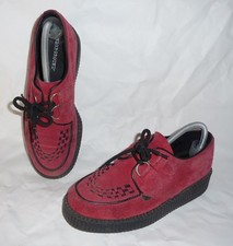 Underground Original Wulfrun Creeper Single Sole Burgundy Shoes - UK Size 6