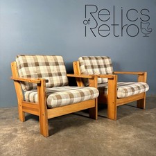 Pine Armchair Mid Century Vintage Retro MCM