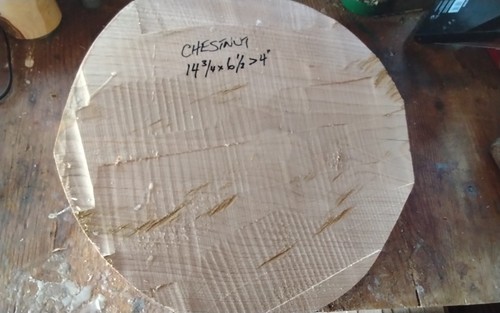 Large chestnut bowl blank wood - large,