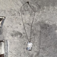 Unisex Dolce & Gabbana D&G Stainless Steel 25" Ball Chain Dog Tag Pendant