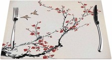 Placemats Plum Blossoms and