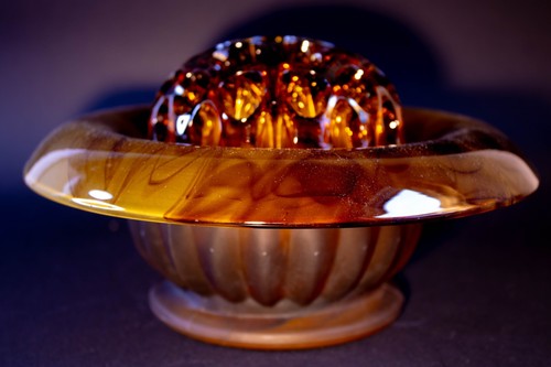 Davidson amber glass - glass, flower