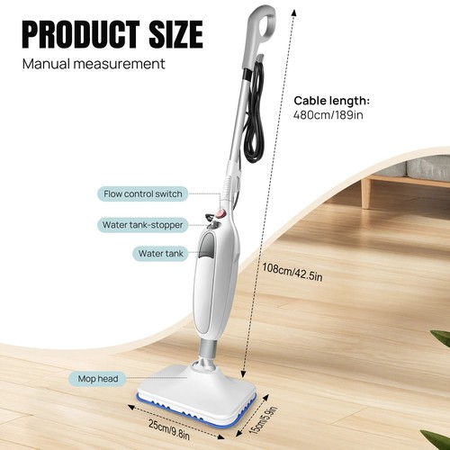 Powerful 1500w steam - powerful,