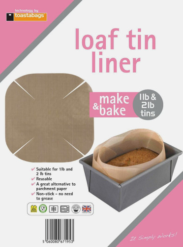 Loaf tin liner reusable - loaf,