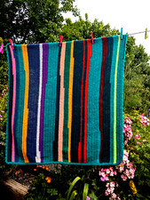 HAND CROCHET RUG THROW BLANKET