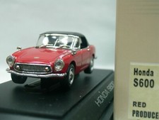 WOW EXTREMELY RARE Honda  S600 RHD Soft Top 1964 Red 1:43 Ebbro-DISM
