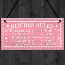 Funny Kitchen House Rules Home