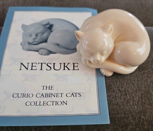 Vintage netsuke cat 1986 - netsuke,