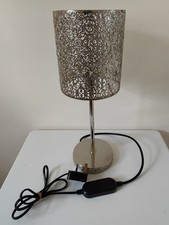 Next Metal Table Lamp Chrome Finnish Touch Control Used Condition
