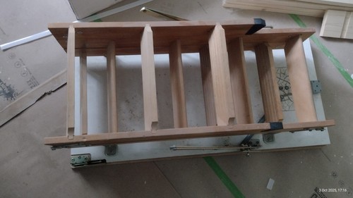 Fakro style section - 3-section, wooden