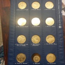 "Holy Land Sites" Complete Set of 12 Israel Official State Silver Proof Medals