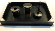 Antique Ebony Wood & Sterling