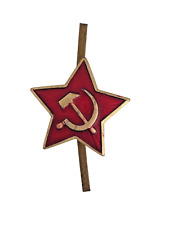 GENUINE Soviet Russian Red Army ENAMELLED cap badge 22mm Star Insignia.