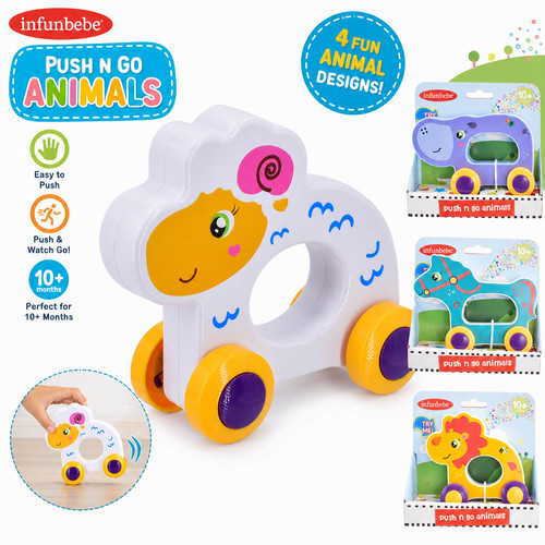 Push animal toy baby - n,