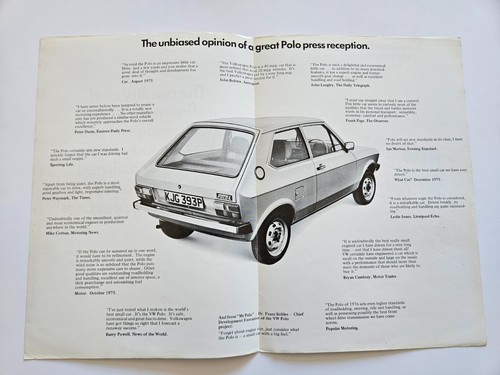 Volkswagen polo mk1 press - volkswagen,