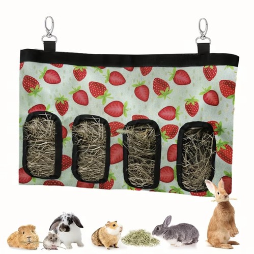 Rabbit strawberry holes hay - 4,
