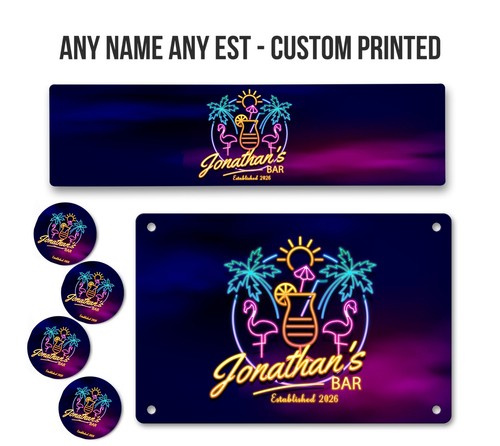 Personalised bar runner sign - bar,