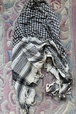 Shemagh Keffiyeh Scarf Arab Black/White