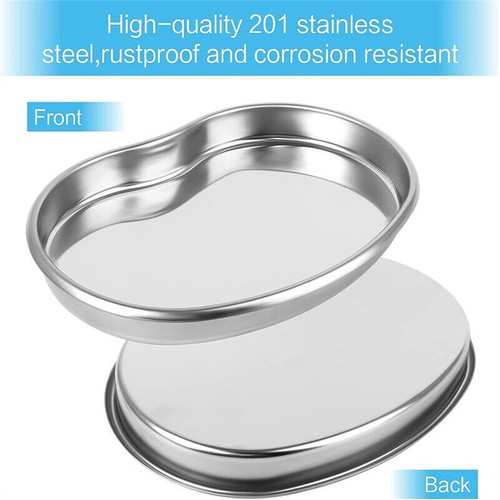 2pc stainless steel kidney - stainless,