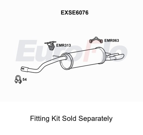 Rear muffler silencer insert - muffler,