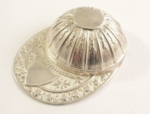 Fine vintage silver jockey cap - fine,