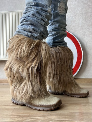 Y2k vintage yeti faux fur - y2k,