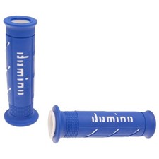 Grip Rubbers Sporty Grips Domino A250 On-Road Blue/White - Twist Throttle for Mopeds