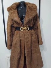 Brown Vintage Coney Fur Coat