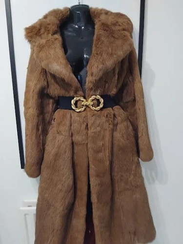 Brown vintage coney fur - brown, coat