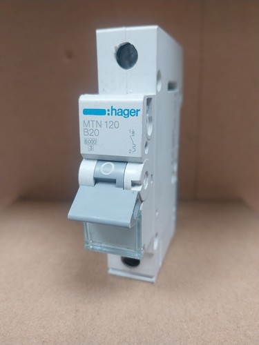 Hager mtn120 20a type - hager, single