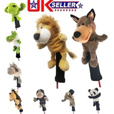 Animal Golf Club Headcover Sleeve Soft Wood Driver Fairway Iron Head Protector