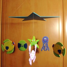 Children's mobile exotic fish