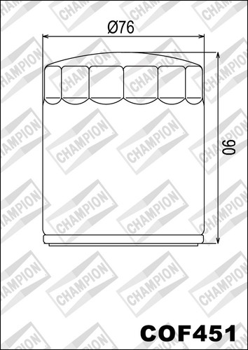 Cof451 oil filter champion - filter,