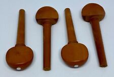 CELLO TUNING PEGS, JUJUBE WOOD WITH CIRCLE INLAY, FULL SIZE 4/4.