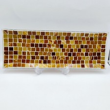 Glass Mosaic Tile Plate Tray