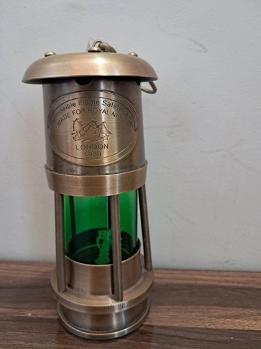 Brass mini oil lamp - brass,