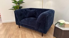 Sofology Bridgerton Fabric Chair in Aston Navy