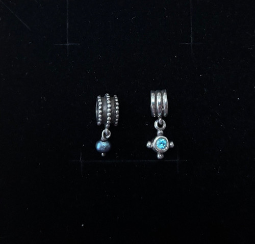 Silver beads used on - 2,